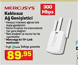 Mercusys Kablosuz Ağ Genişletici 300 Mbps image