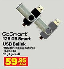 GoSmart 128 Gb Smart Usb Bellek image