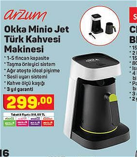 Arzum Okka Minio Jet Türk Kahve Makinesi image