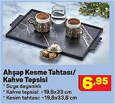 Ahşap Kesme Tahtası/Kahve Tepsisi image