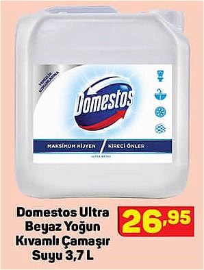 Domestos Ultra Beyaz Yoğun Kıvamlı Çamaşır Suyu 3,7 L image