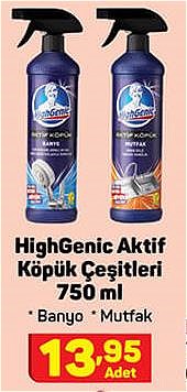 HighGenic Aktif Köpük Çeşitleri 750 ml image