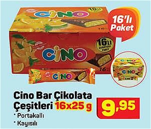 Cino Bar Çikolata Çeşitleri 16x25 g image