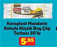 Koroplast Mandarin Kokulu Küçük Boy Çöp Torbası 30'lu image