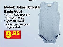 Bebek Jakarlı Çıtçıtlı Body Atlet image