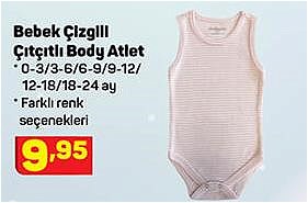 Bebek Çizgili Çıtçıtlı Body Atlet image