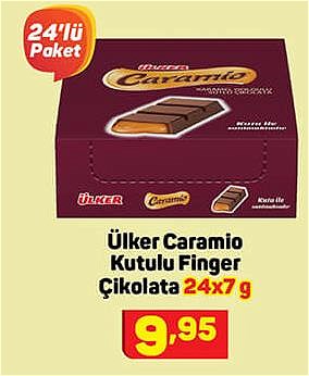 Ülker Caramio Kutulu Finger Çikolata 24x7 g image