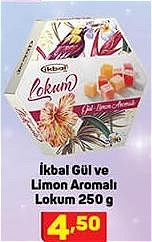 İkbal Gül ve Limon Aromalı Lokum 250 g image