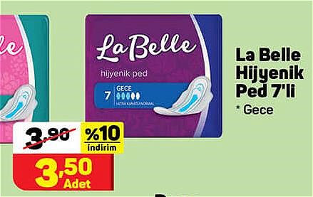 La Belle Hijyenik Ped 7'li Gece image