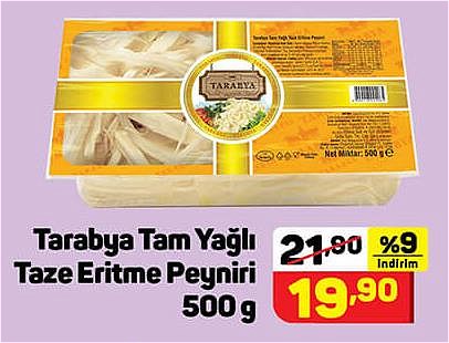 Tarabya Tam Yağlı Taze Eritme Peyniri 500 g image