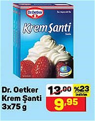 Dr.Oetker Krem Şanti 3x75 g image
