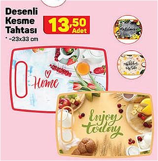 Desenli Kesme Tahtası 23x33 cm image