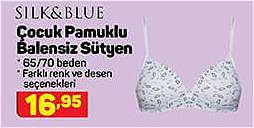 Silk&Blue Çocuk Pamuklu Balensiz Sütyen image