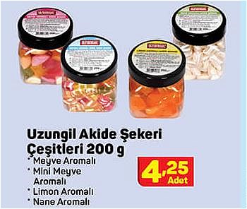 Uzungil Akide Şekeri Çeşitleri 200 g image