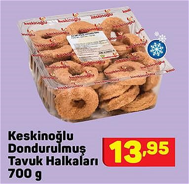 Keskinoğlu Dondurulmuş Tavuk Halkaları 700 g image