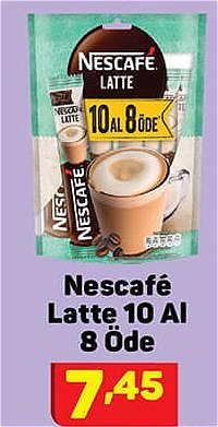 Nescafe Latte 10 Al 8 Öde image