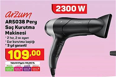 Arzum AR5038 Pery Saç Kurutma Makinesi 2300 W image