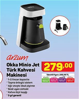 Arzum Okka Minio Jet Türk Kahve Makinesi image