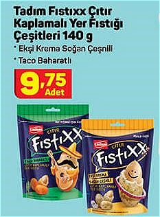 Tadım Fıstıxx Çıtır Kaplamalı Yer Fıstığı Çeşitleri 140 g image