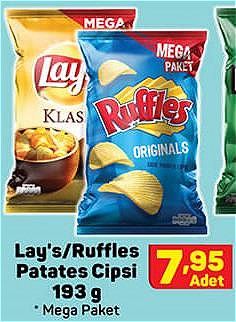 Lay's/Ruffles Patates Cipsi 193 g image