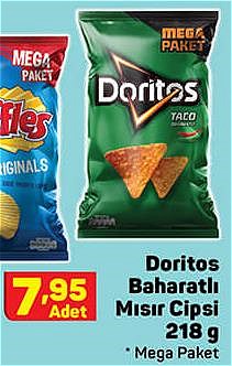 Doritos Baharatlı Mısır Cipsi 218 g image