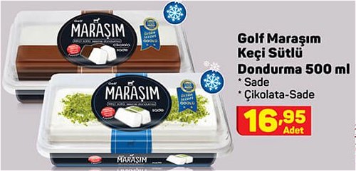 Golf Maraşım Keçi Sütlü Dondurma 500 ml image