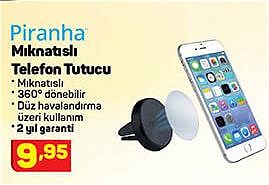 Piranha Mıknatıslı Telefon Tutucu image