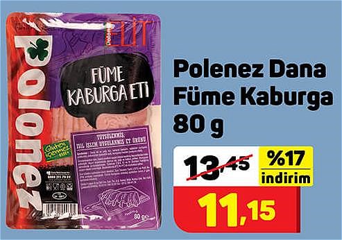 Polonez Dana Füme Kaburga 80 g image