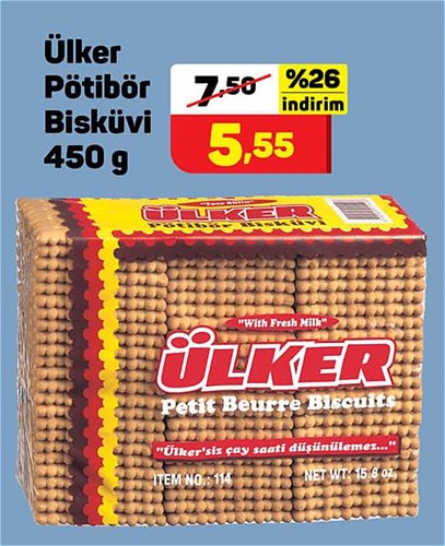 Ülker Pötibör Bisküvi 450 g image