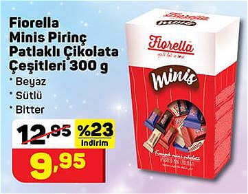 Fiorella Minis Pirinç Çikolata Çeşitleri 300 g image