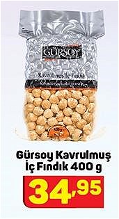 Gürsoy Kavrulmuş İç Fındık 400 g image