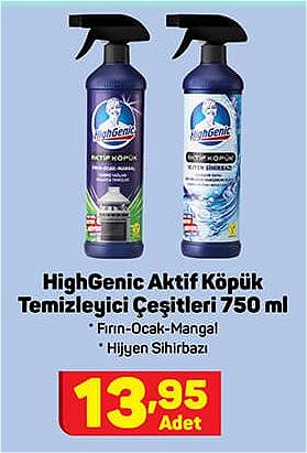 HighGenic Aktif Köpük Temizleyici Çeşitleri 750 ml image