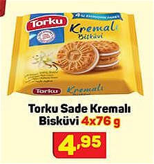 Torku Sade Kremalı Bisküvi 4x76 g image