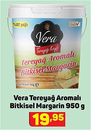 Vera Tereyağ Aromalı Bitkisel Margarin 950 g image