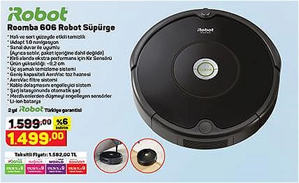 İrobot Roomba 606 Robot Süpürge image