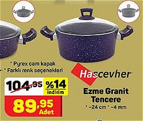 Hascevher Ezme Granit Tencere 24 cm image