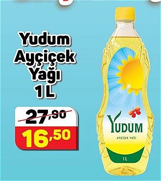 Yudum Ayçiçek Yağı 1 l image