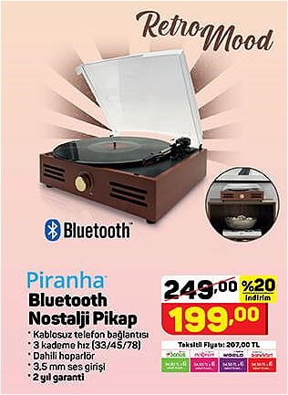 Piranha Bluetooth Nostalji Pikap image