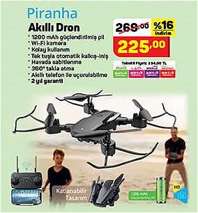 Piranha Akıllı Drone 1200 mAh image