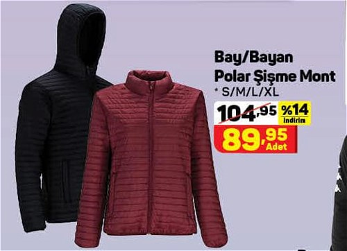 Bay/Bayan Polar Şişme Mont image