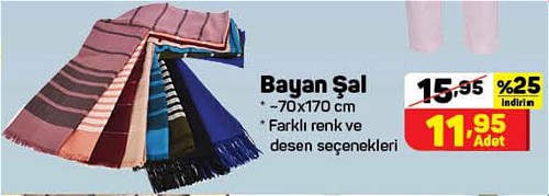 Bayan Şal 70x170 cm image