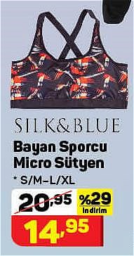 Silk&Blue Bayan Sporcu Micro Sütyen  image