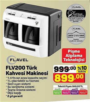 Flavel FLV200 Türk Kahvesi Makinesi image