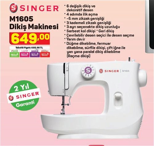 Singer M1605 Dikiş Makinesi image