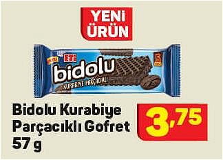 Bidolu Kurabiye Parçacıklı Gofret 57 g image