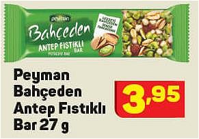 Peyman Bahçeden Antep Fıstıklı Bar 27 g image