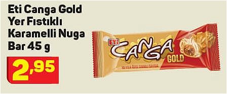 Eti Canga Gold Yer Fıstıklı Karamelli Nuga Bar 45 g image