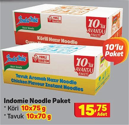 Indomie Noodle Paket Köri 10x75 g / Tavuk 10x70 g image