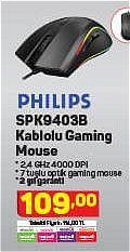 Philips SPK9403B Kablolu Gaming Mouse image