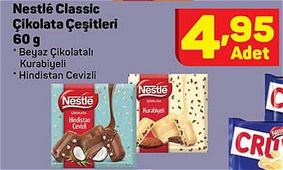 Nestle Classic Çikolata Çeşitleri 60 g image